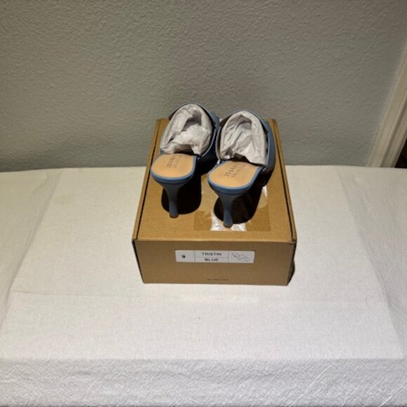 NEW Journee Collection Tristin Mules – Powder Blue, Size 9, Square Toe, - Picture 4 of 5